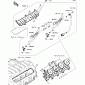 Схема узла: Top feed injecter для Kawasaki ZX600 Ninja ZX-6R