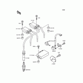 Схема вузла: Котушка запалювання для Kawasaki ZR250 Balius-II