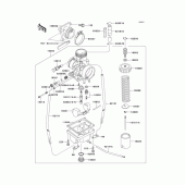 Схема узла: Carburetor(1/2) для Kawasaki KX65