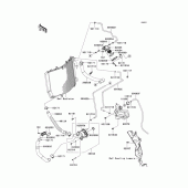 Схема узла: Water pipe для Kawasaki ZX1400 Ninja ZX-14R