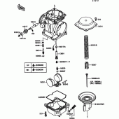 Схема узла: Карбюратор parts(1/2) для Kawasaki EN500 Vulcan 500