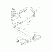 Схема узла: Переключатель передач для Kawasaki EX300 Ninja 300