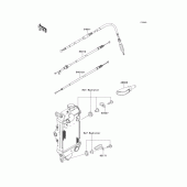 Схема узла: Тросики для Kawasaki KLX250 KLX250SF