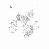 Схема вузла: Кріплення двигуна для Kawasaki ZX1400 Ninja ZX-14
