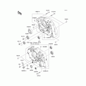 Схема вузла: Картер двигуна для Kawasaki KLX125 D-Tracker