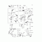 Схема узла: Замок зажигания для Kawasaki ZR750 Z750 ABS