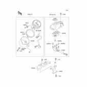 Схема вузла: Meter(s) для Kawasaki EL250 Eliminator 250
