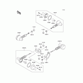 Схема узла: Поворотники для Kawasaki KL250 KL250 Super Sherpa