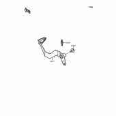 Схема узла: Лапка тормоза для Kawasaki KMX50 KSR-I