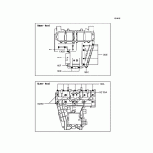 Схема вузла: Болти картера двигуна для Kawasaki ZR400 ZRX