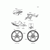 Схема вузла: Decals(White) для Kawasaki ER650 ER-6N