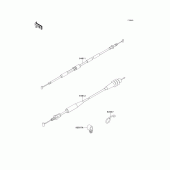 Схема узла: Тросики для Kawasaki KX125