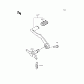 Схема вузла: Brake pedal/torque link для Kawasaki KLE500