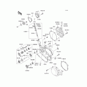 Схема вузла: Engine cover(s)(1/2) для Kawasaki KX85 KX85