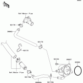Схема узла: Масляный охладитель для Kawasaki ZX1000 Ninja ZX-10R ABS