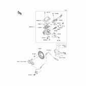 Схема узла: Передний тормозной цилиндр для Kawasaki VN1700 VN1700 Voyager ABS