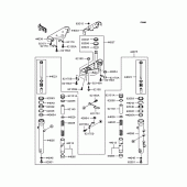 Схема вузла: Вилка передньої осі для Kawasaki BN125 Eliminator