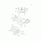 Схема вузла: Decals(zx750-m2) для Kawasaki ZX750 Ninja ZX-7R