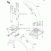 Схема узла: Крыло для Kawasaki EJ650 W650