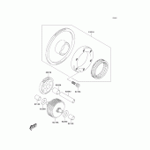 Схема вузла: Starter clutch для Kawasaki KLV1000