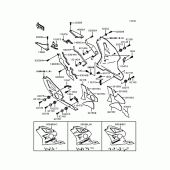 Схема узла: Нижний обтекатель (ZX400-L2) для Kawasaki ZX400 ZXR400