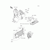 Схема узла: Радиатор (a9f) для Kawasaki KLE650 Versys 650
