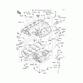 Схема узла: Картер двигателя для Kawasaki ZR750 Z750