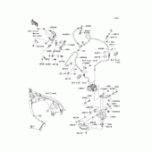Схема вузла: Brake piping для Kawasaki ZX1000 Ninja ZX-10R ABS