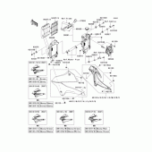 Схема вузла: Радіатор для Kawasaki KLX250 KLX250