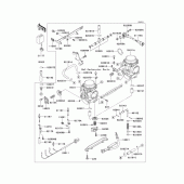 Схема вузла: Карбюратор(1/2) для Kawasaki EJ650 W650