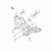 Схема вузла: Кріплення двигуна для Kawasaki ZX600 Ninja ZX-6
