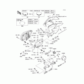 Схема вузла: Headlight(s)(1/2) для Kawasaki KLX250 KLX250S