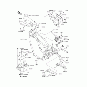 Схема вузла: Батарейний відсік для Kawasaki VN250 Eliminator 250V