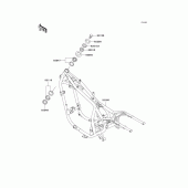 Схема вузла: Рама для Kawasaki EN500 Vulcan 500 LTD