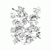 Схема вузла: Облицювальні елементи для Kawasaki KLE650 Versys 650 ABS