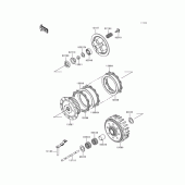 Схема вузла: Зчеплення для Kawasaki KX125