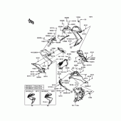 Схема вузла: Дефлектори для Kawasaki ER250 Z250 ABS