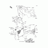 Схема вузла: Радіатор для Kawasaki ZX636 Ninja ZX-6R ABS