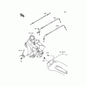Схема вузла: Троси для Kawasaki VN1700 Vulcan 1700 Nomad ABS