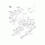 Схема вузла: Облицювальні елементи Kawasaki VN900 Vulcan 900 Classic LT