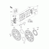 Схема узла: Передний тормоз для Kawasaki ZX1400 ZZR1400 ABS