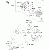 Схема вузла: Taillight(s) для Kawasaki EJ800 W800