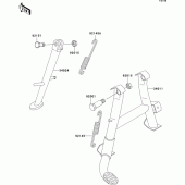 Схема вузла: Stand(s) для Kawasaki ZR750 ZR-7S
