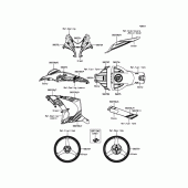 Схема вузла: Decals(Green) для Kawasaki ZX1000 Ninja ZX-10R ABS