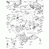 Схема вузла: Chassis electrical equipment(1/2) для Kawasaki ZX1200 Ninja ZX-12R