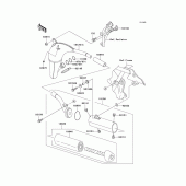Схема вузла: Вихлопна система для Kawasaki KX100