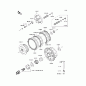 Схема узла: Сцепление для Kawasaki ZR750 Z750
