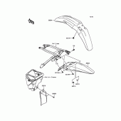 Схема вузла: Крило для Kawasaki KX450 KX450F