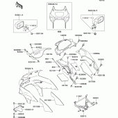 Схема вузла: Cowling(1/2)(zx600-e6) для Kawasaki ZX600 ZZ-R600
