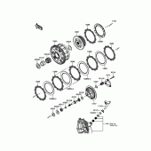 Схема вузла: Зчеплення для Kawasaki ZX636 Ninja ZX-6R ABS